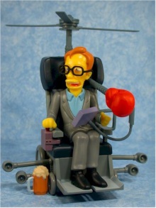 my Stephen Hawking action figure is spinning madly